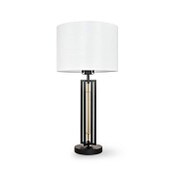 Wholesale - 28" BLK ALANNAH TABLE LAMP W/USB CHARGING PORT & WHT FABRIC SHADE, UPC: 92903952456